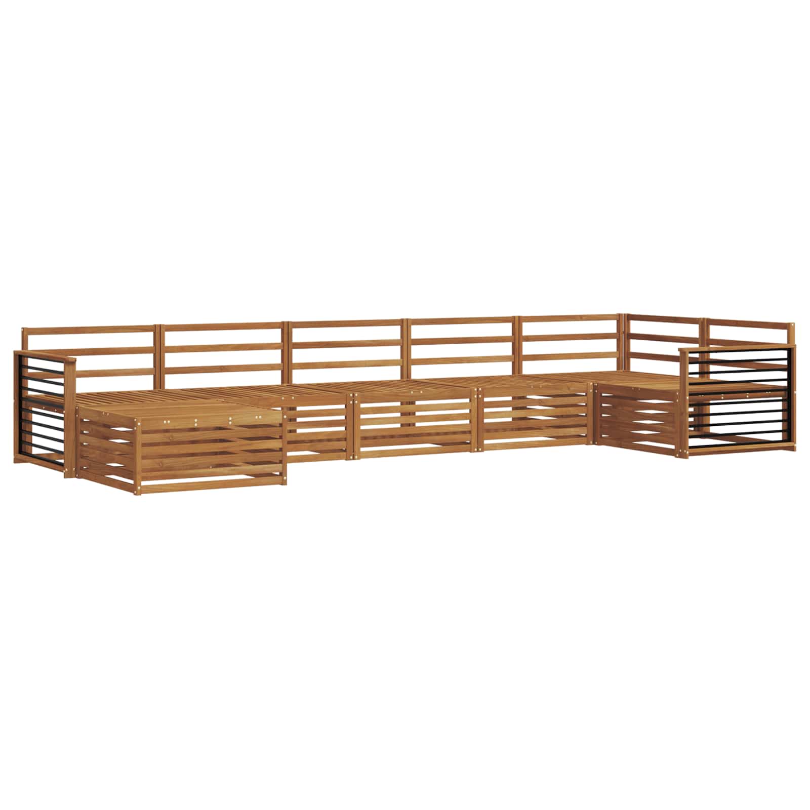 Ensemble de canapés d'extérieur 7 pcs Naturel - XIOS