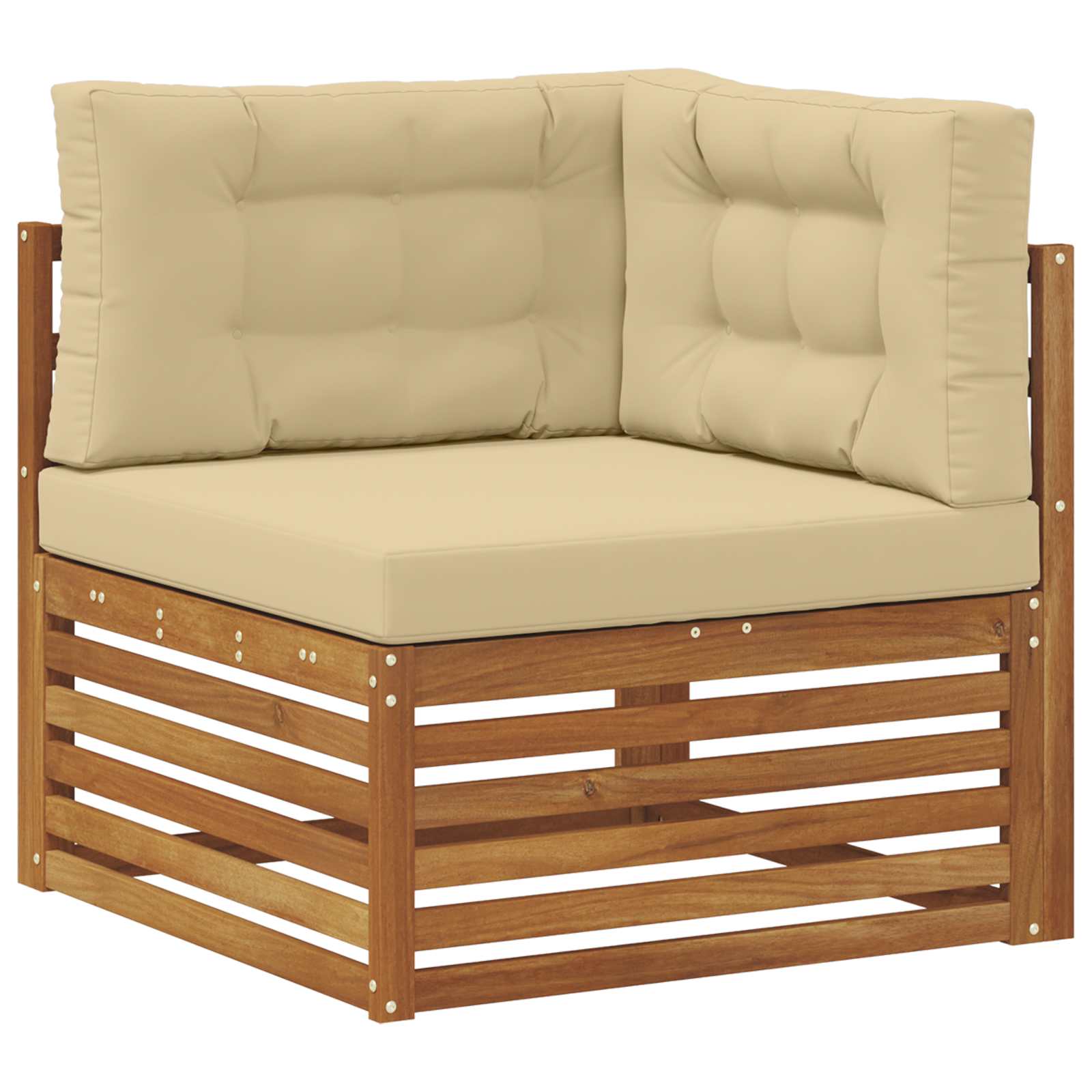 Ensembles de canapés avec coussin 8 pcs Naturel et Beige - XIOS