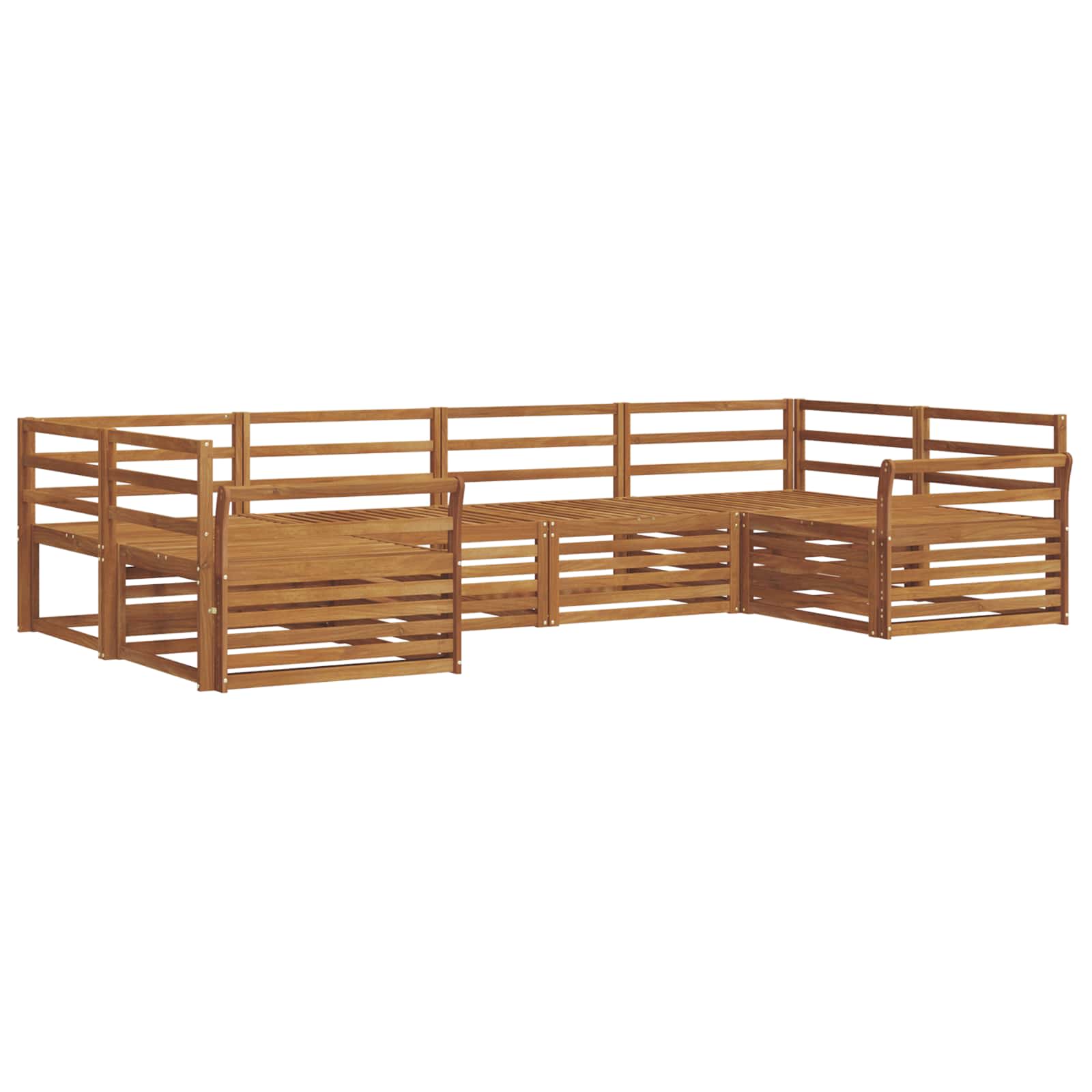 Ensemble de canapés d'extérieur 6 pcs Naturel - XIOS
