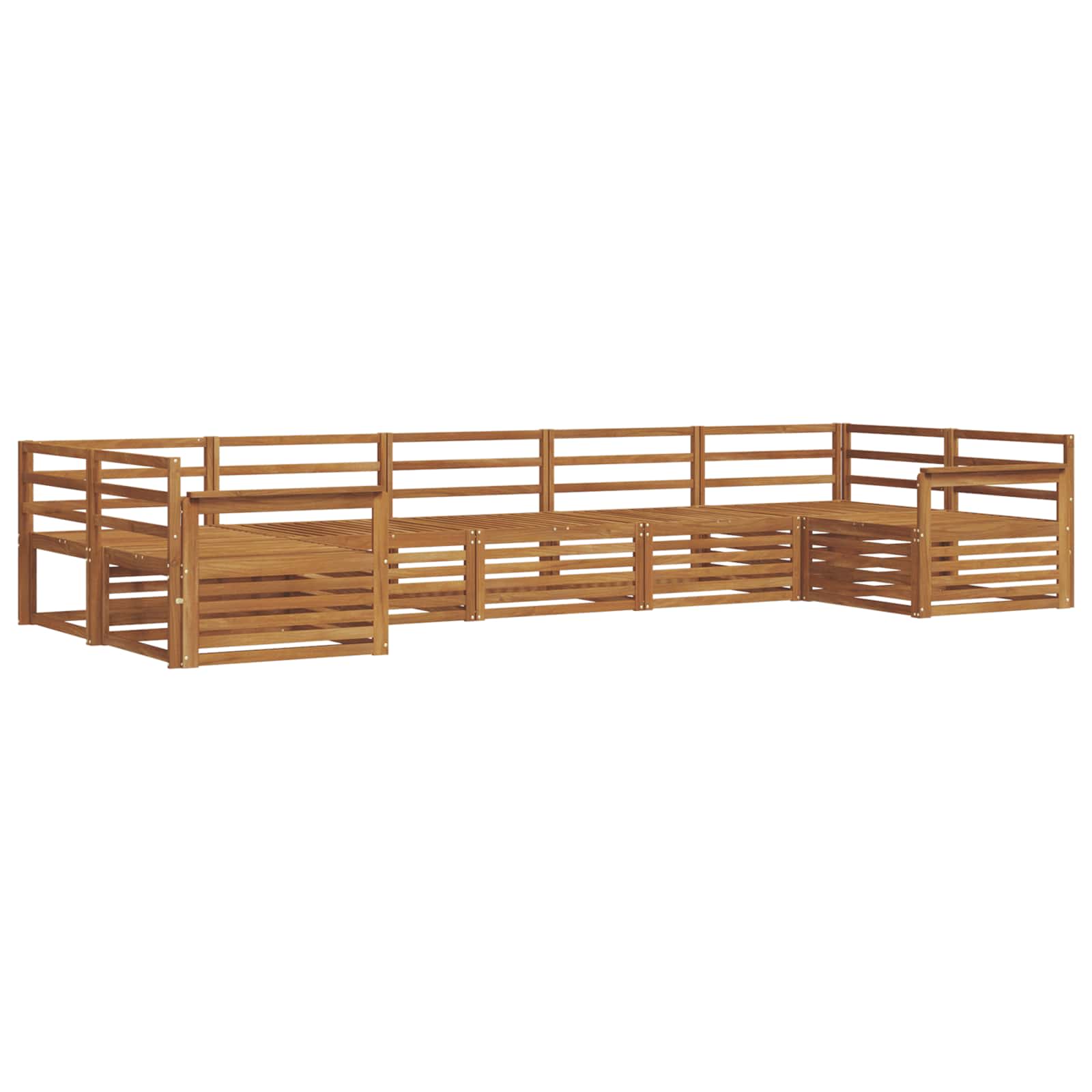 Ensemble de canapés d'extérieur 7 pcs Naturel - XIOS