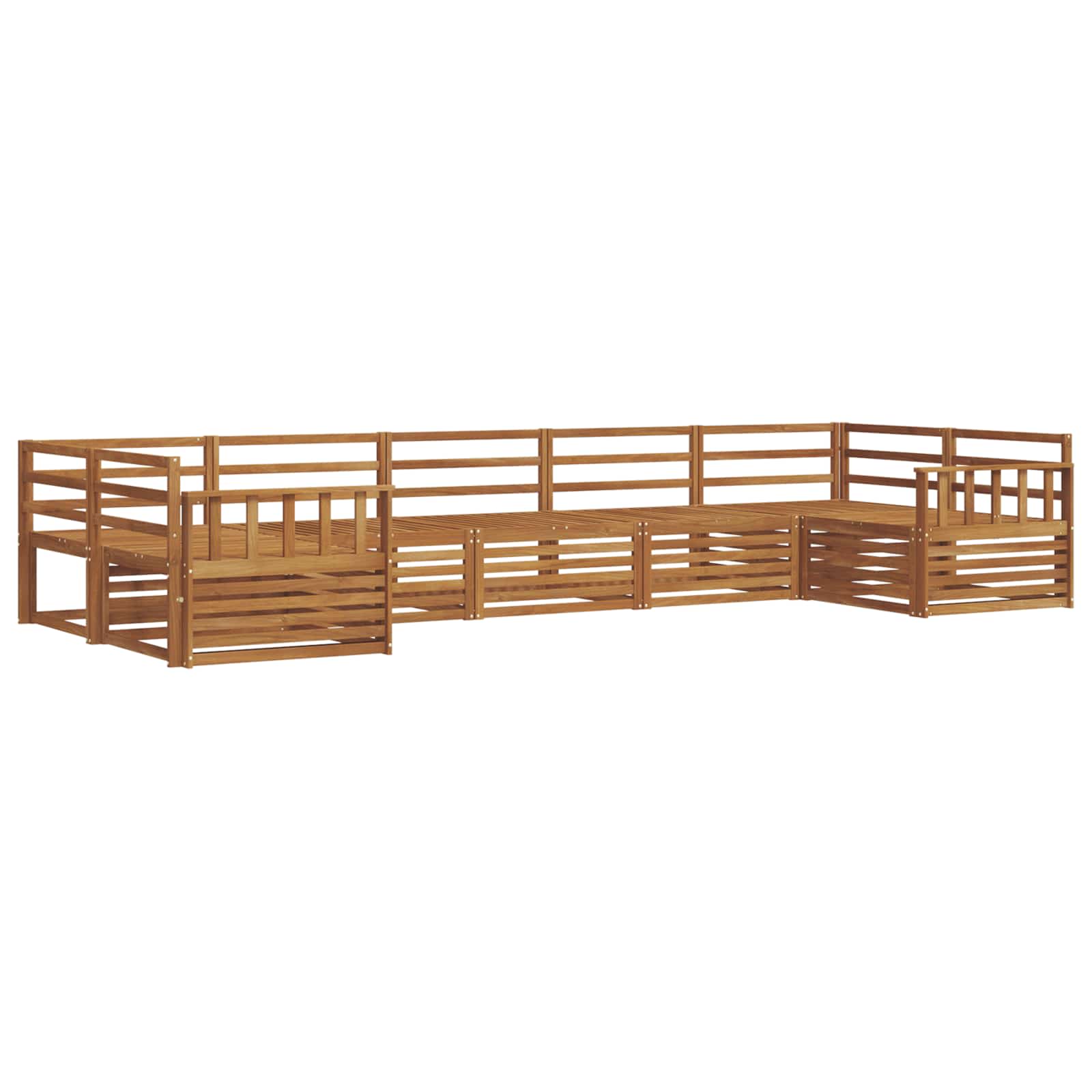 Ensemble de canapés d'extérieur 7 pcs Naturel - XIOS
