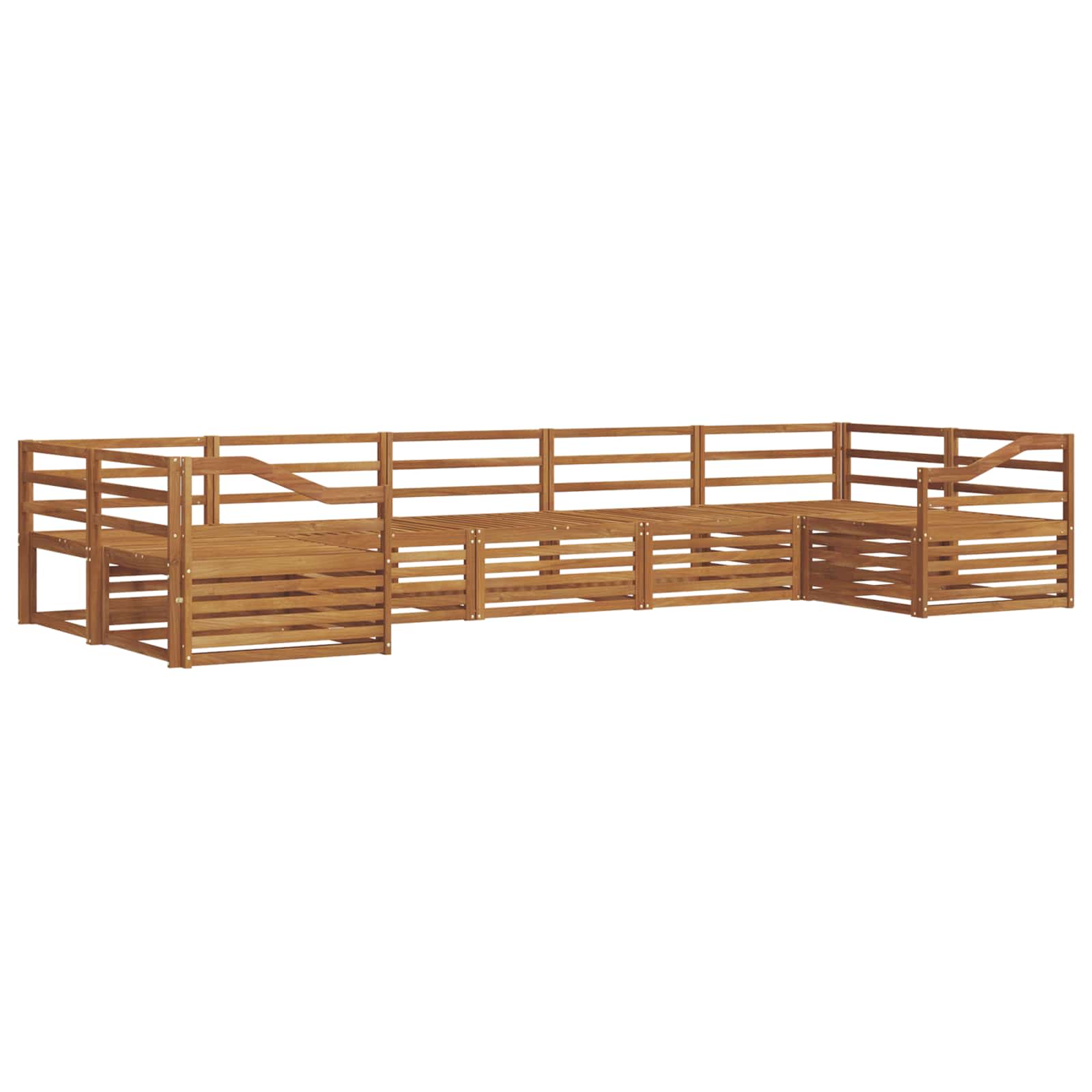 Ensemble de canapés d'extérieur 7 pcs Naturel - XIOS