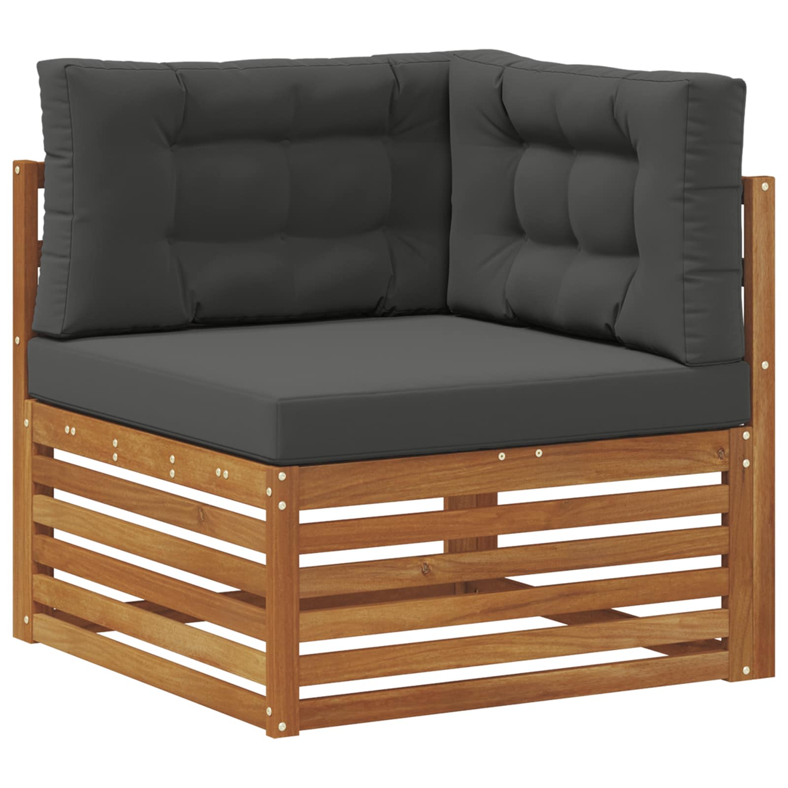 Ensembles de canapés avec coussin 10 pcs Naturel et Anthracite - XIOS