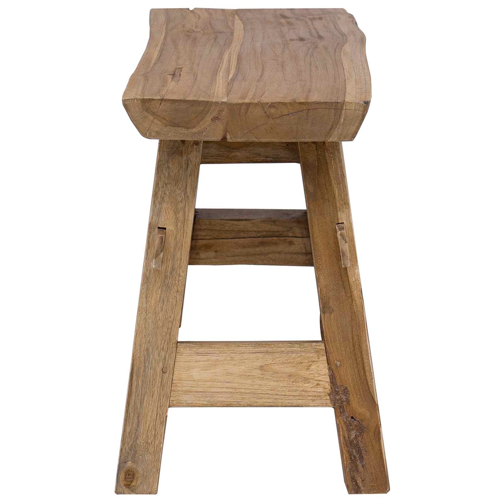banc Naturel 100 x 29 x 43,5 cm Bois de teck massif - XIOS