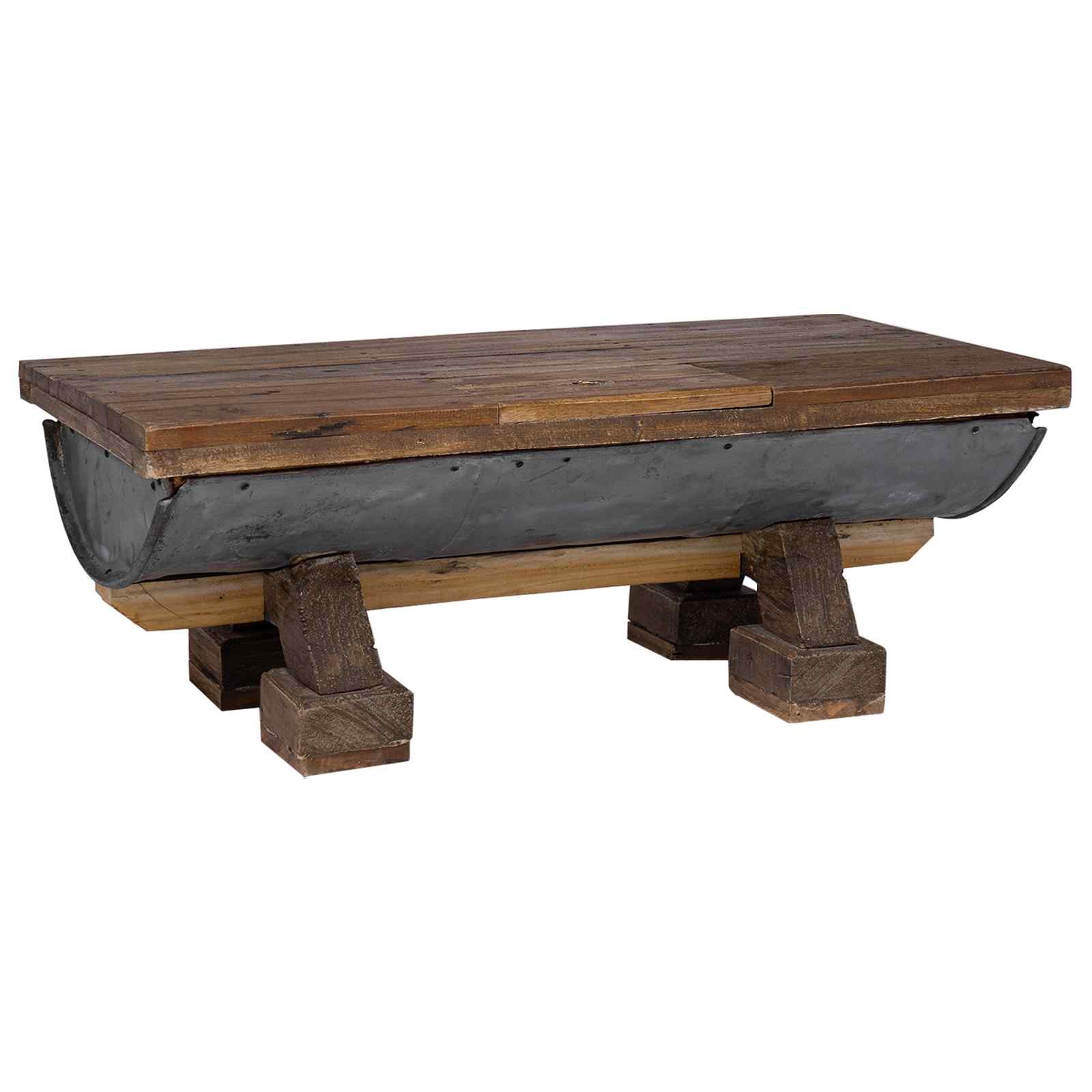 Table basse Naturel 90 x 50 x 35 cm bois - XIOS