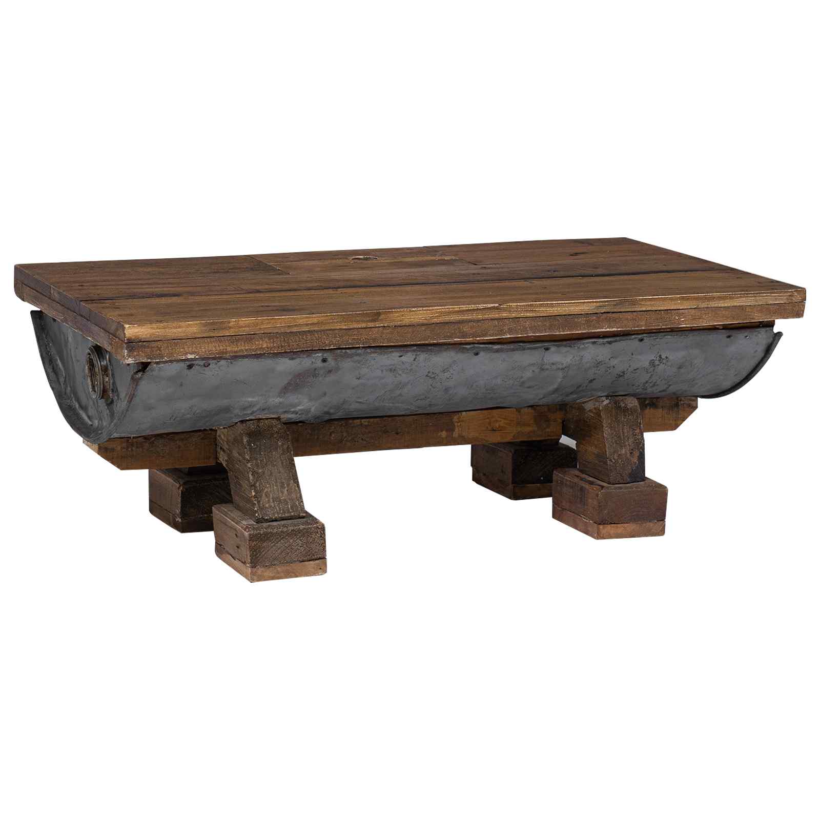 Table basse Naturel 90 x 50 x 35 cm bois - XIOS