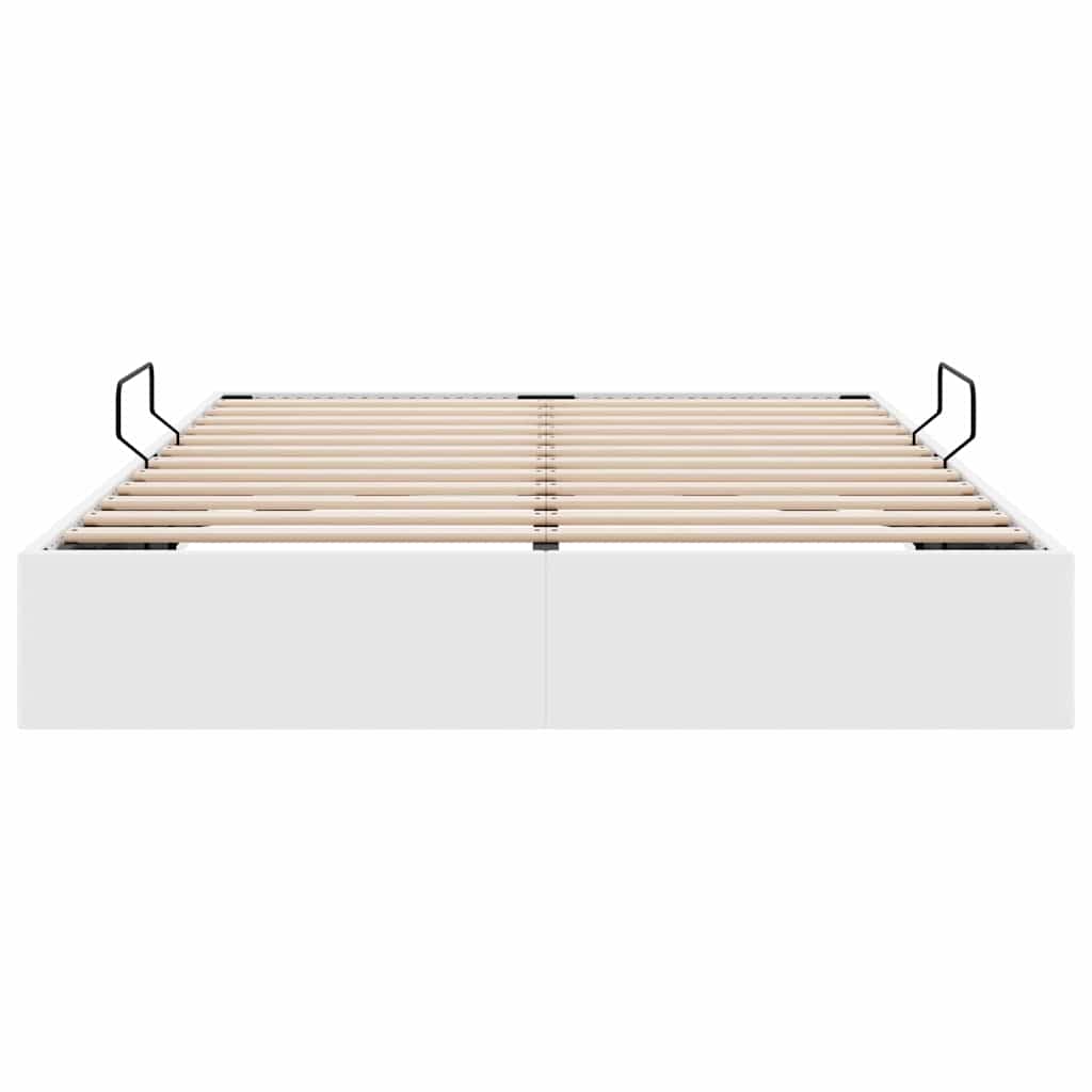 Lit de Rangement Blanc pur 137 x 190 cm Simili cuir - XIOS