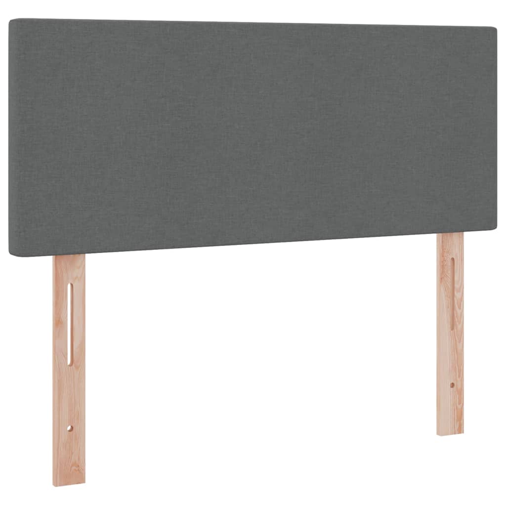 Lit avec rangement et matelas Gris foncé 120 x 200 cm Velours - XIOS