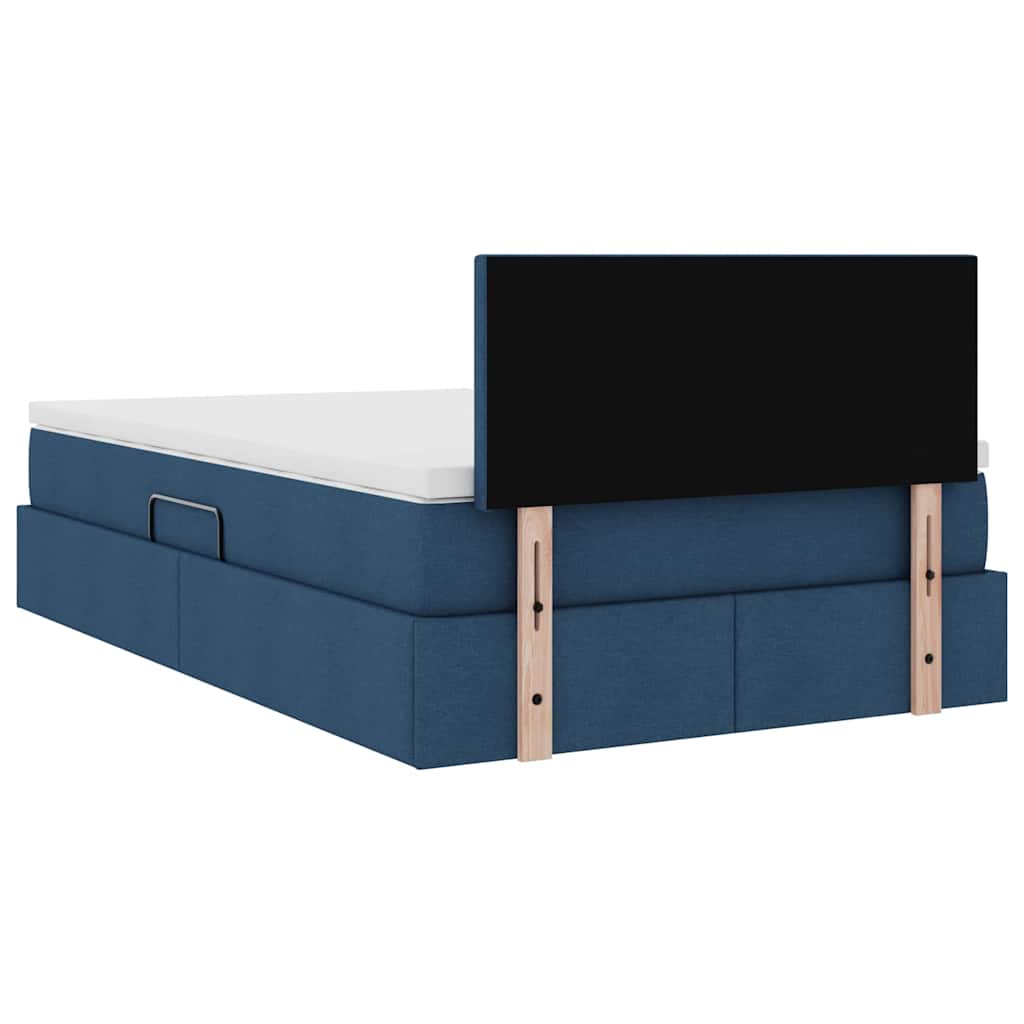 Lit avec rangement et matelas avec matelas Bleu 120 x 200 cm - XIOS
