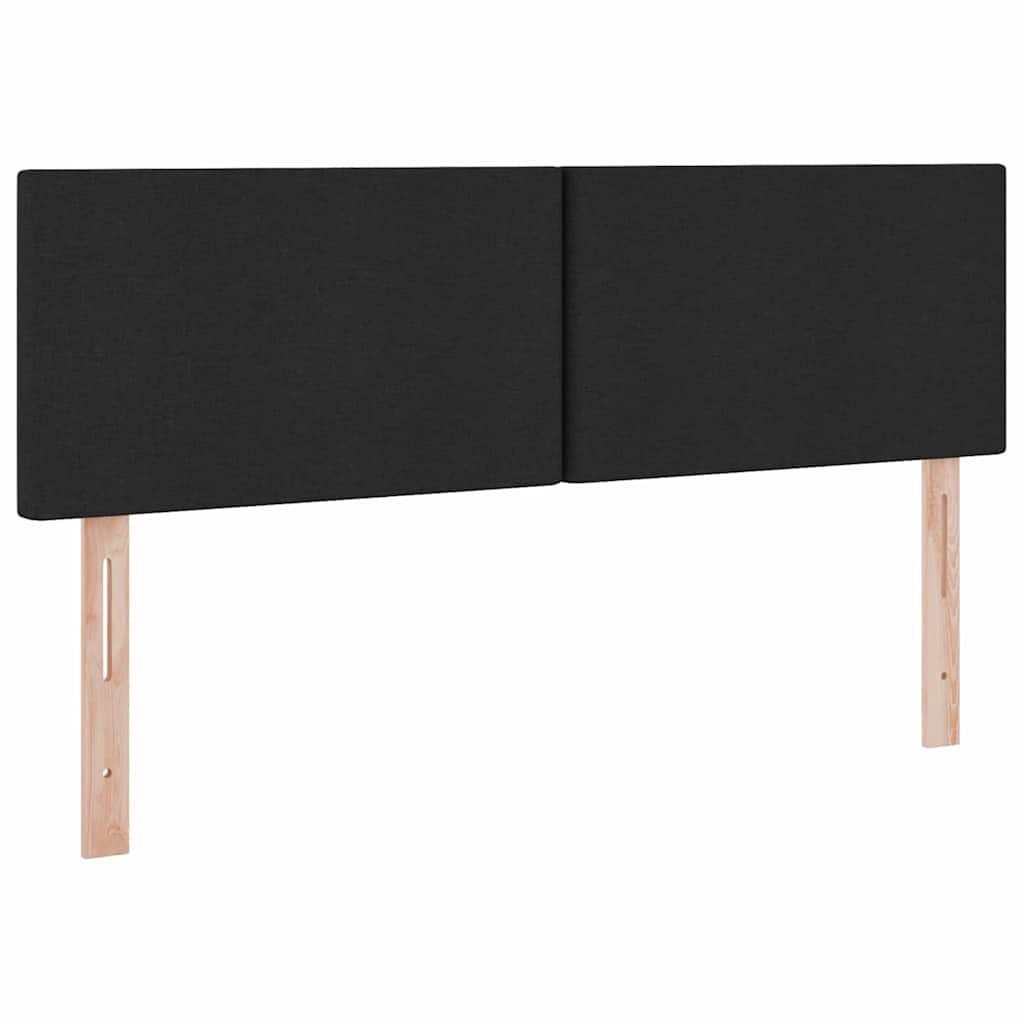 Lit avec rangement et matelas Noir 140 x 190 cm Velours - XIOS