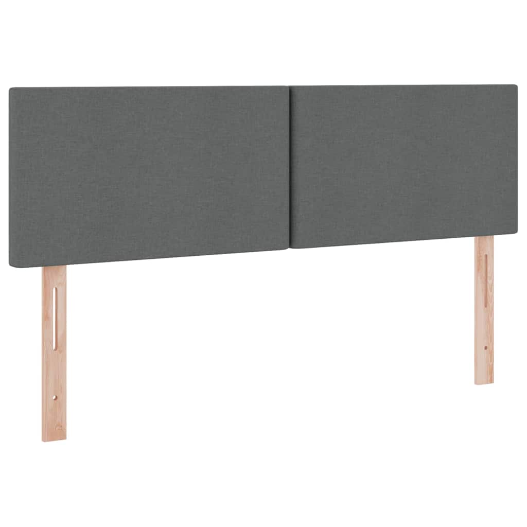 Lit avec rangement et matelas Gris foncé 140 x 200 cm Velours - XIOS