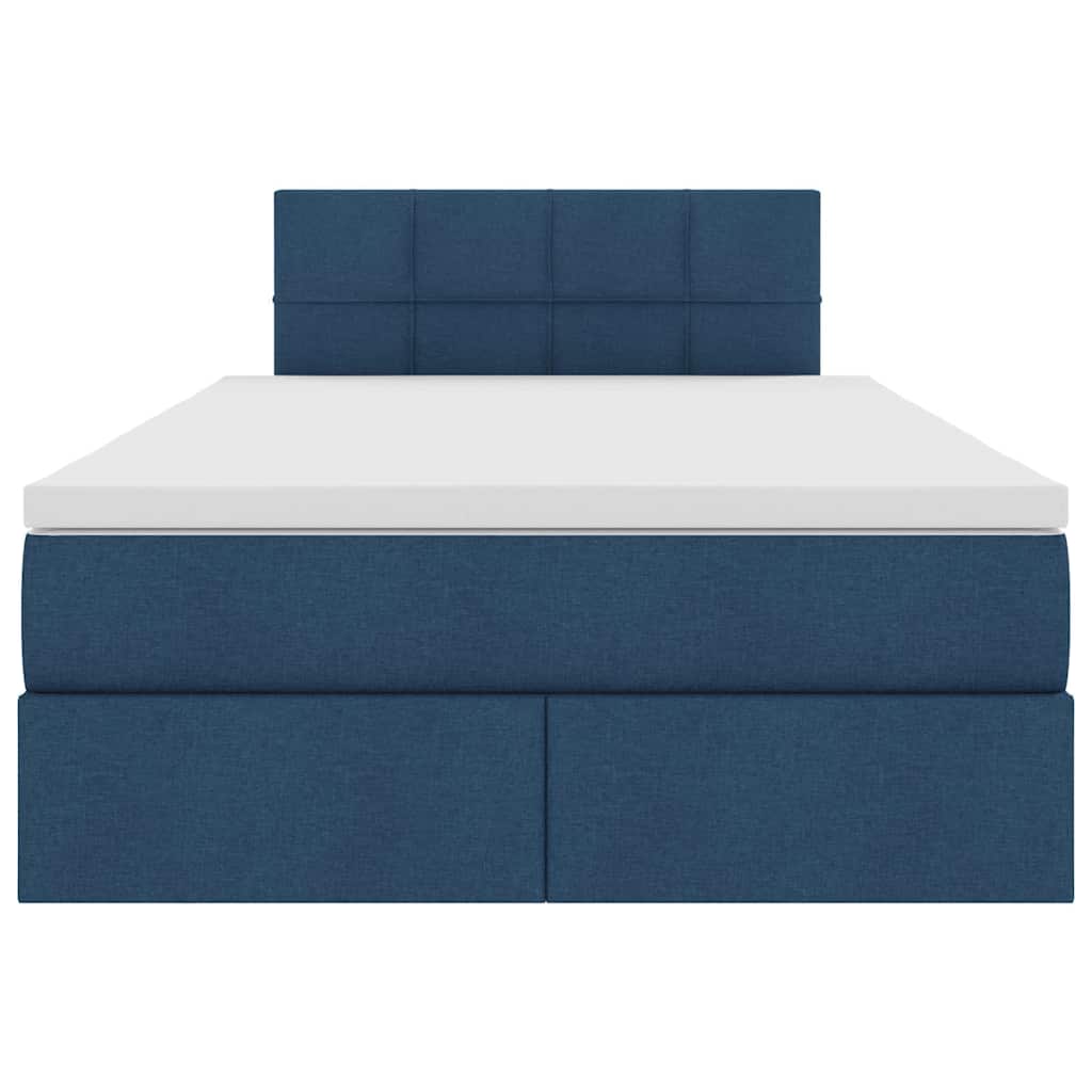 Lit avec rangement et matelas avec matelas Bleu 120 x 200 cm - XIOS