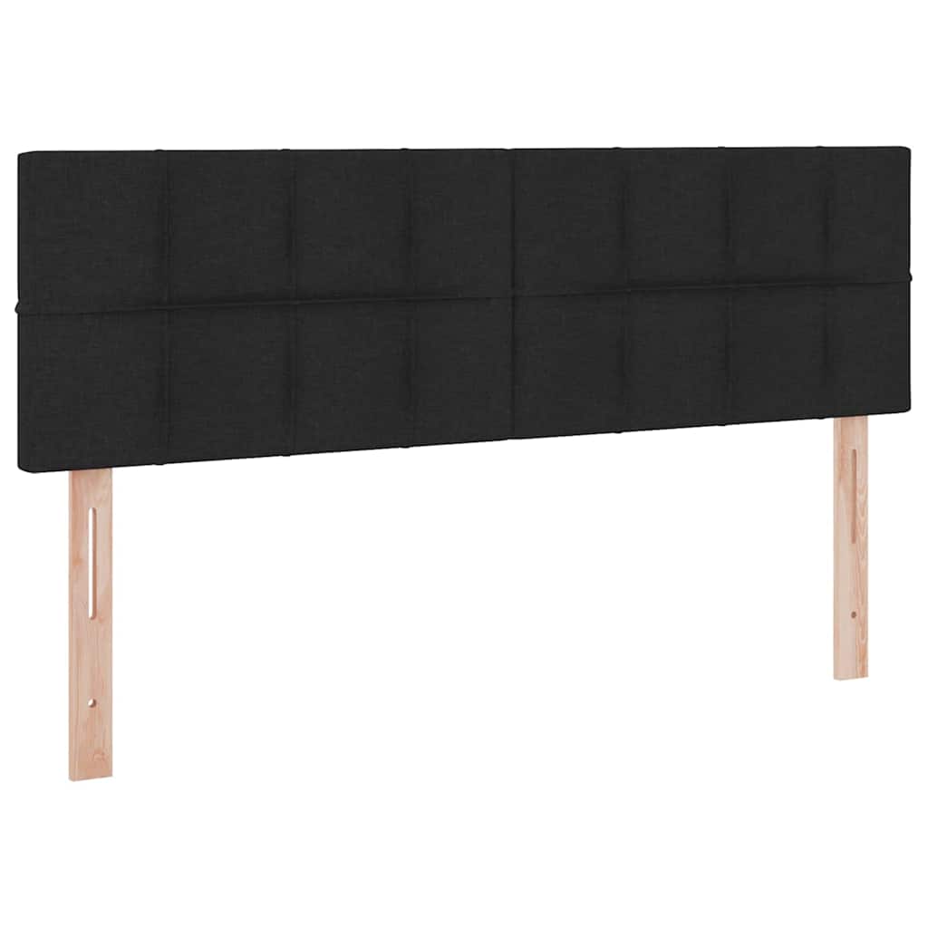 Lit avec rangement et matelas Noir 140 x 190 cm Velours - XIOS