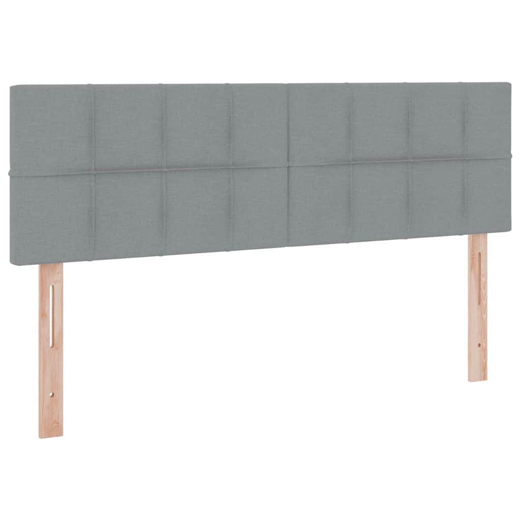 Lit avec rangement et matelas Gris clair 140 x 200 cm - XIOS