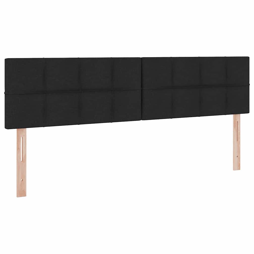 Lit avec rangement et matelas Noir 160 x 200 cm Velours
