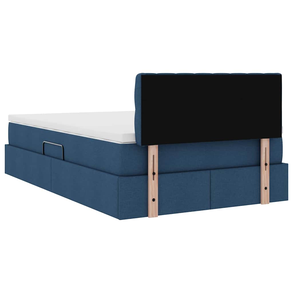 Lit avec rangement et matelas avec matelas Bleu 120 x 200 cm - XIOS