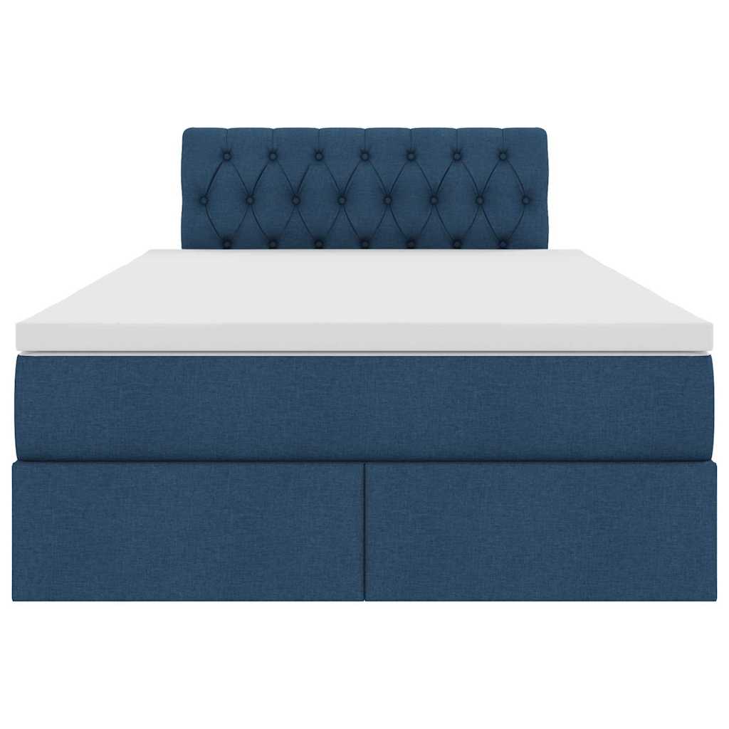 Lit avec rangement et matelas avec matelas Bleu 120 x 200 cm - XIOS