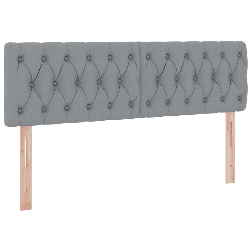 Lit avec rangement et matelas Gris clair 140 x 200 cm - XIOS