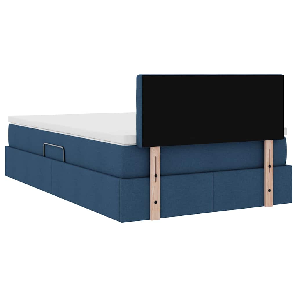 Lit avec rangement et matelas avec matelas Bleu 120 x 200 cm - XIOS