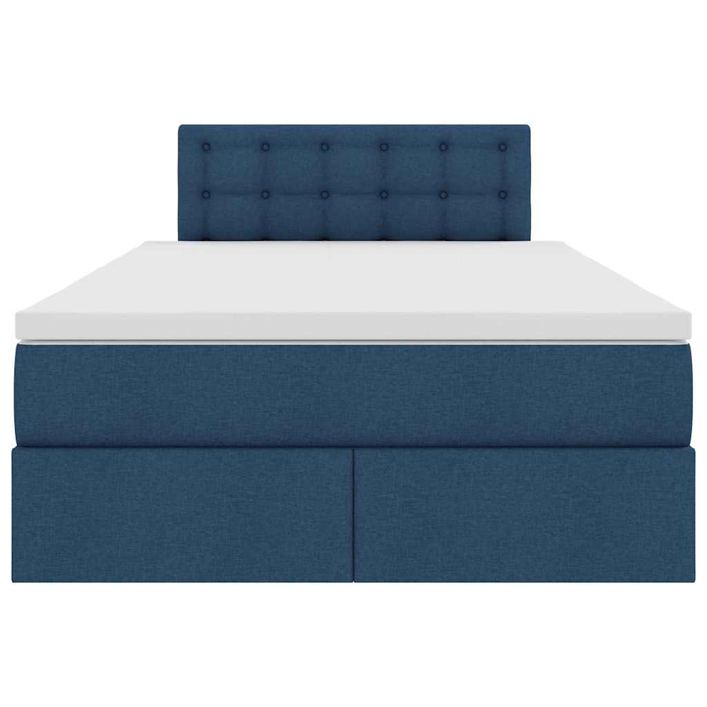 Lit avec rangement et matelas avec matelas Bleu 120 x 200 cm - XIOS