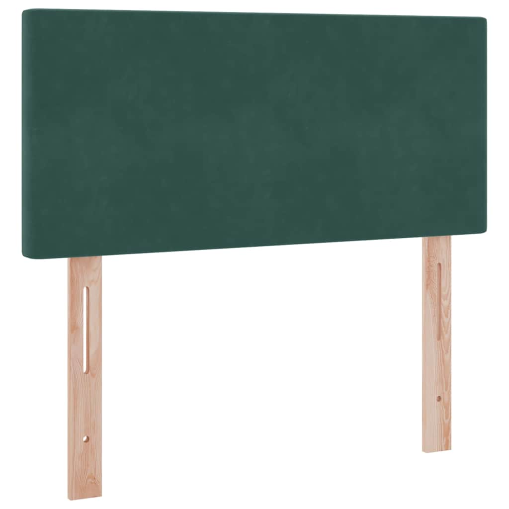 Lit de Rangement avec matelas Vert foncé 90 x 200 cm Velours - XIOS