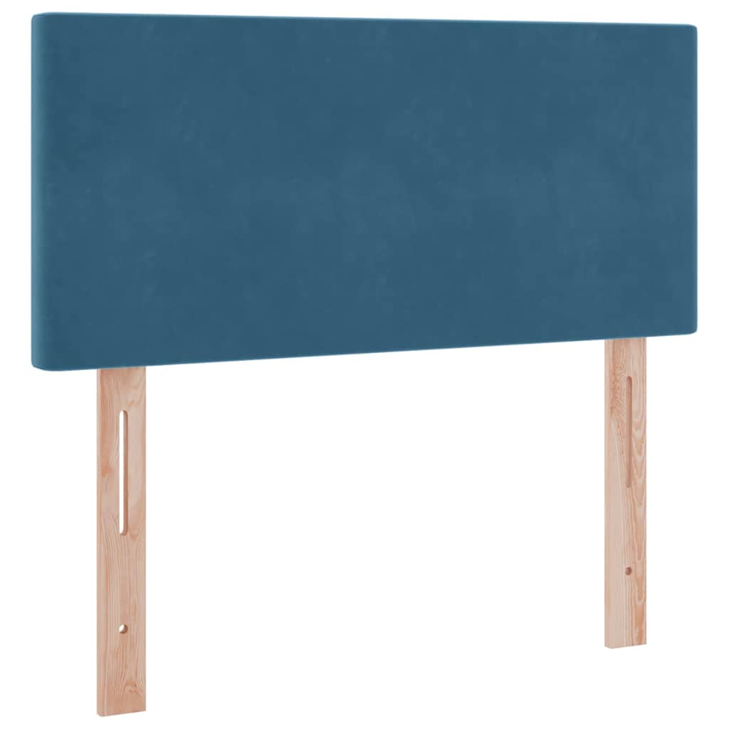 Lit de Rangement avec matelas Bleu foncé 100 x 200 cm Velours - XIOS