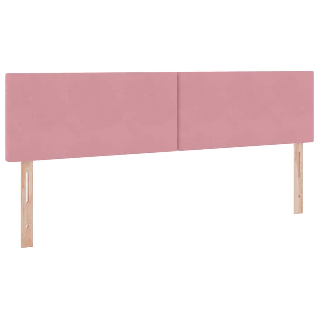 Lit de Rangement avec matelas Rose 160 x 200 cm Velours - XIOS