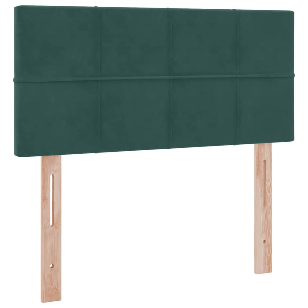 Lit de Rangement avec matelas Vert foncé 90 x 190 cm Velours - XIOS