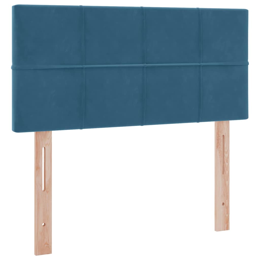 Lit de Rangement avec matelas Bleu foncé 100 x 200 cm Velours - XIOS