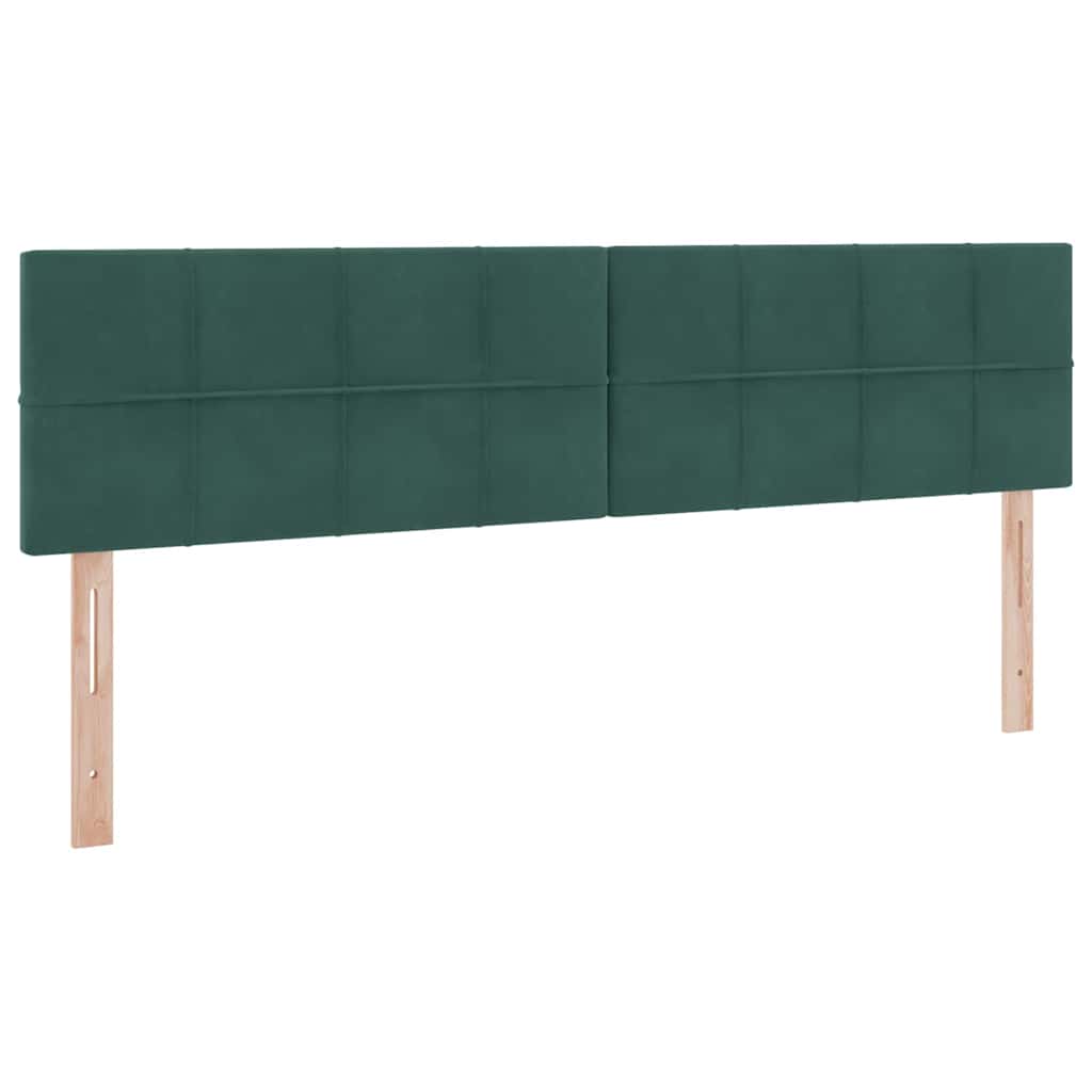 Lit de Rangement avec matelas Vert foncé 160 x 200 cm Velours - XIOS