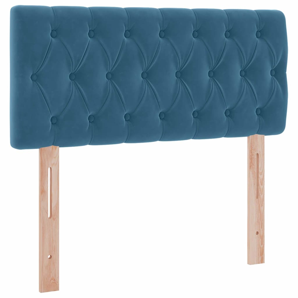 Lit de Rangement avec matelas Bleu foncé 100 x 200 cm Velours - XIOS