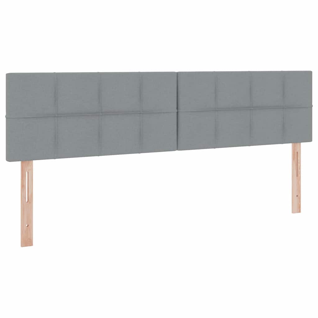 Lit de Rangement Gris clair 200 x 200 cm Cuir synthétique - XIOS