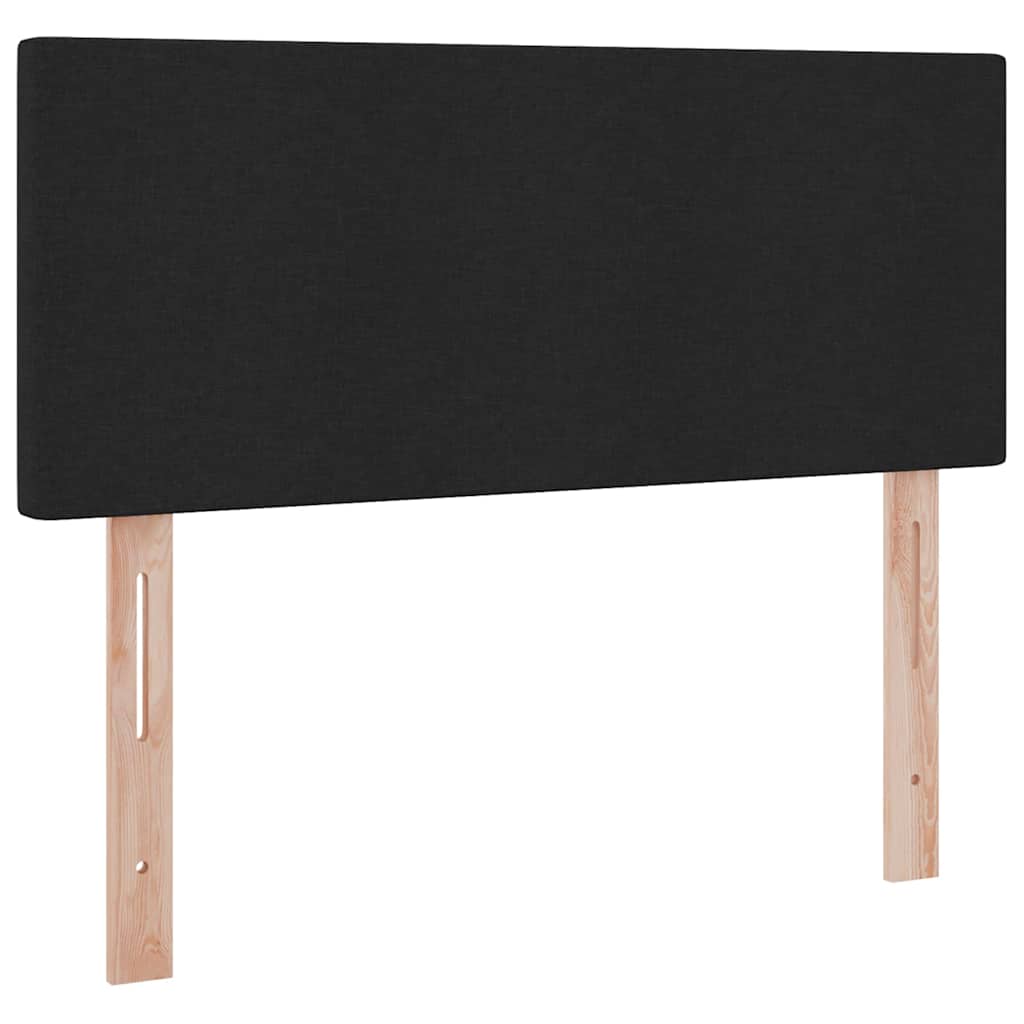 Lit avec rangement et LED Noir 120 x 190 cm Polyester - XIOS