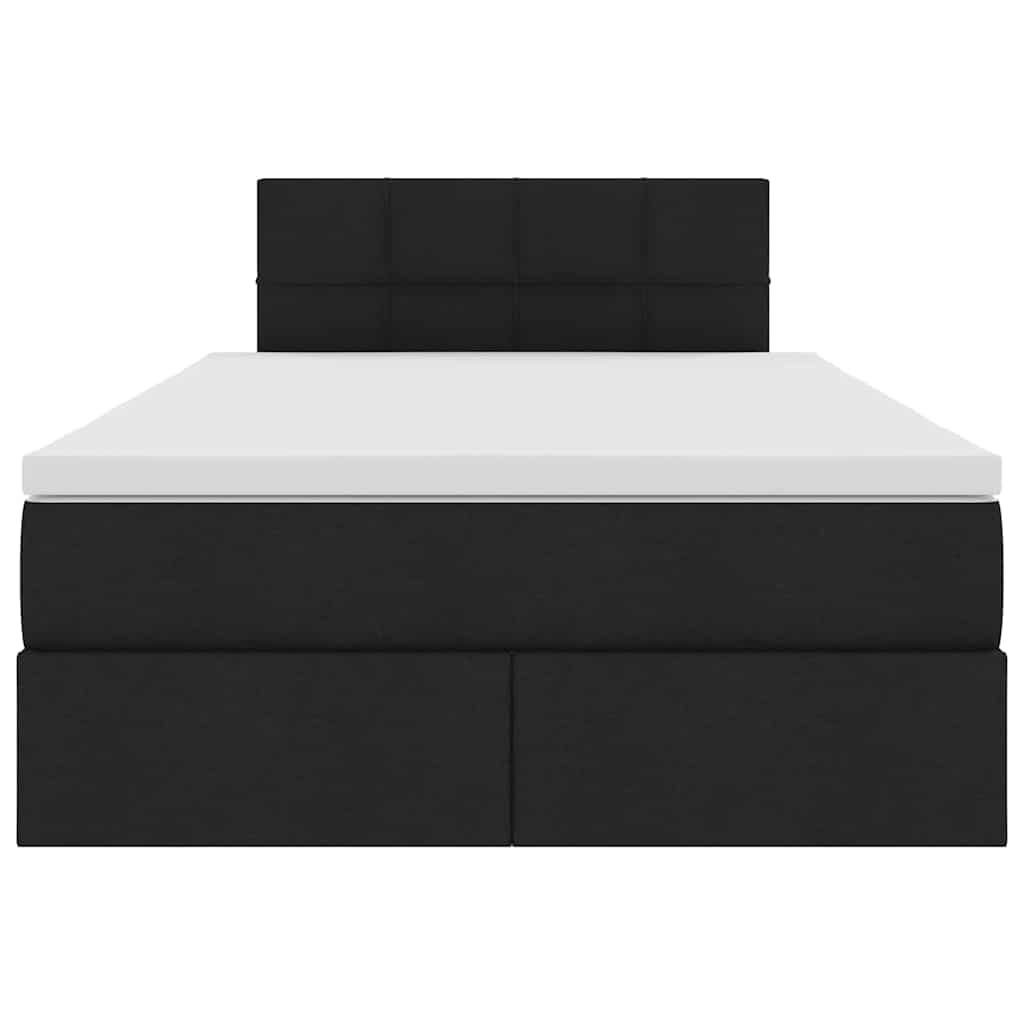 Lit avec rangement et LED Noir 120 x 190 cm Polyester - XIOS