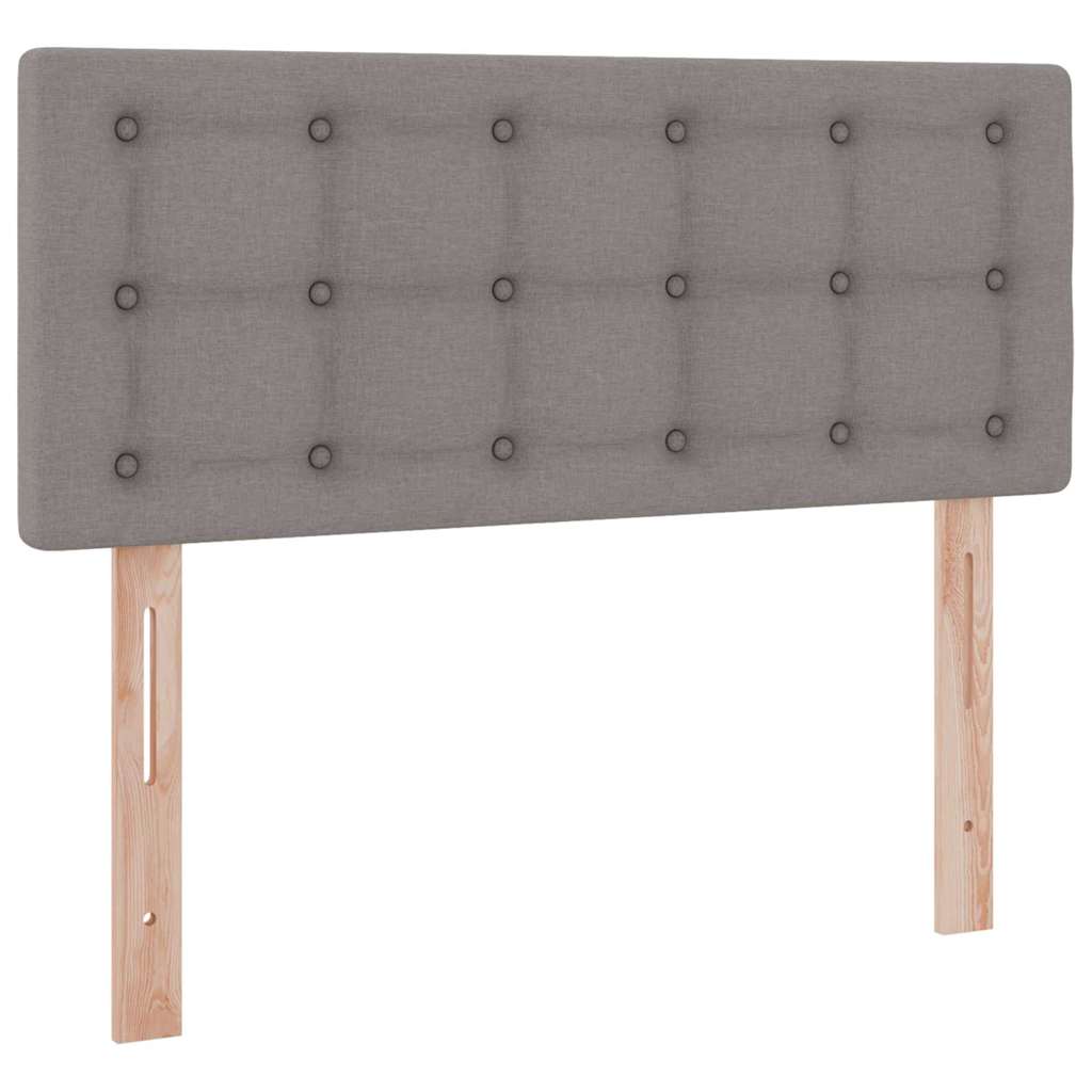 Lit avec rangement et LED Taupe 120 x 190 cm Polyester - XIOS