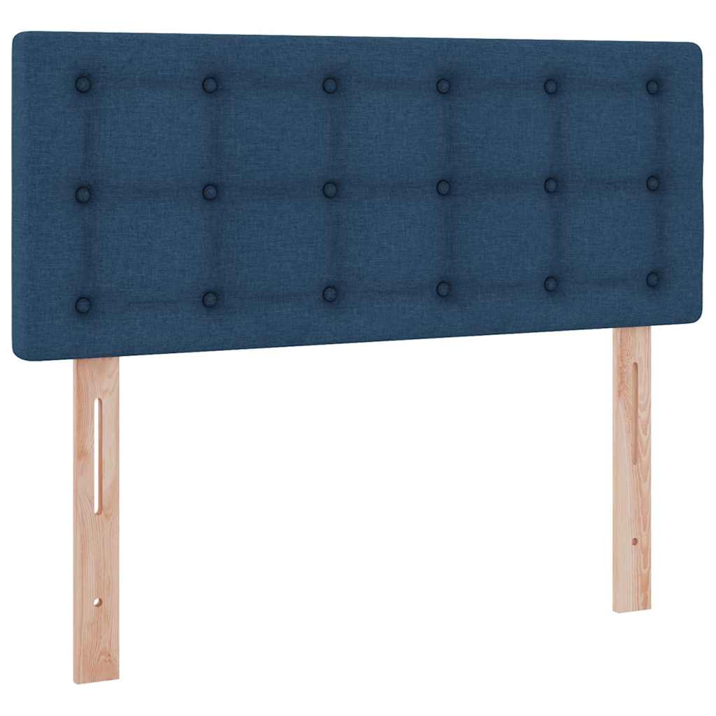 Lit avec des lumières à LED Bleu 120 x 200 cm tissu - XIOS