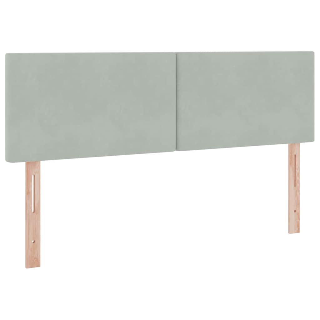 Lit de rangement LED avec matelas Gris clair 140 x 190 cm - XIOS