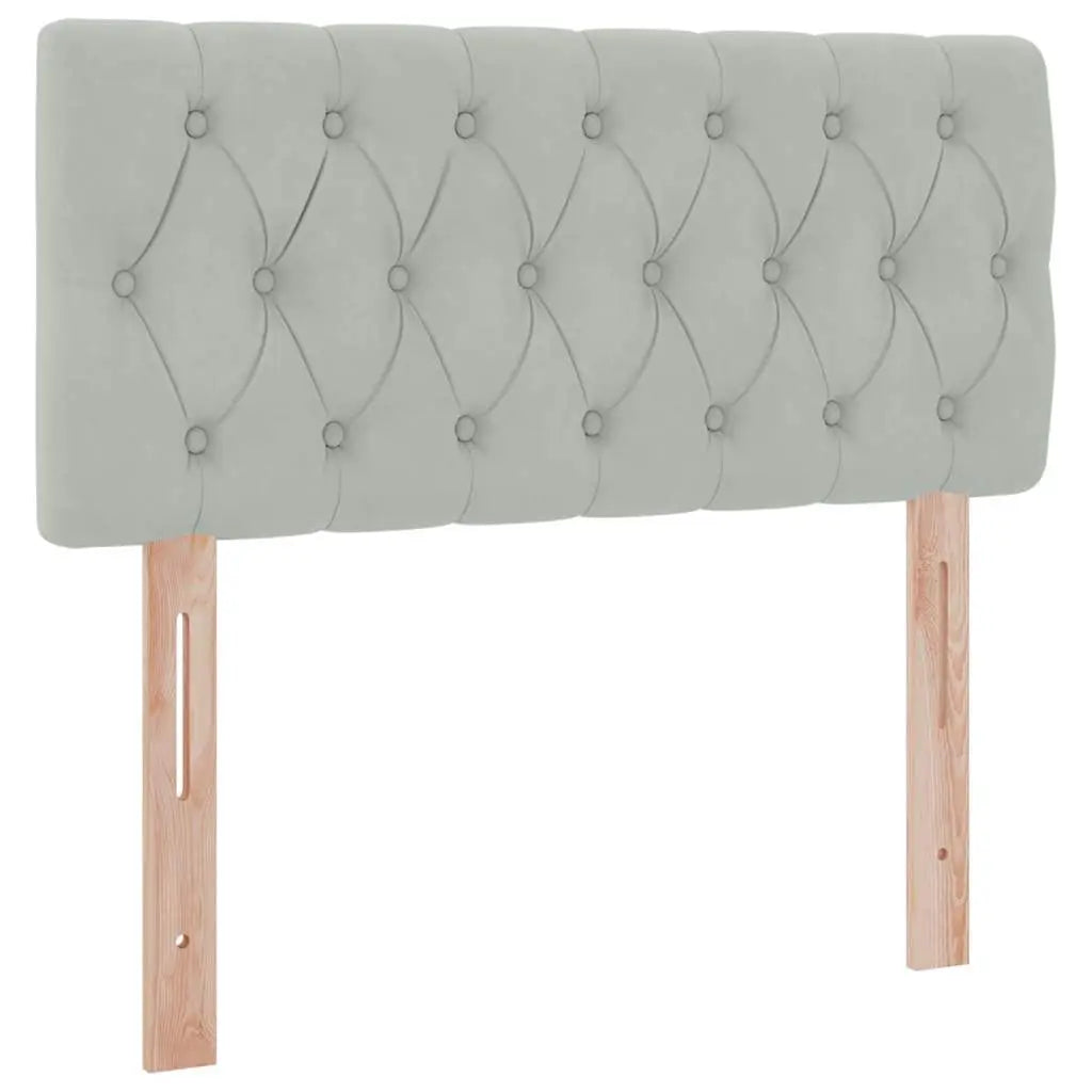 Lit de rangement LED avec matelas Gris clair 90 x 200 cm - XIOS