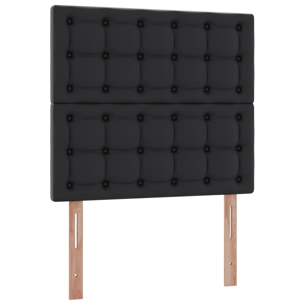 Lit de Rangement Noir 100 x 200 cm Cuir synthétique - XIOS