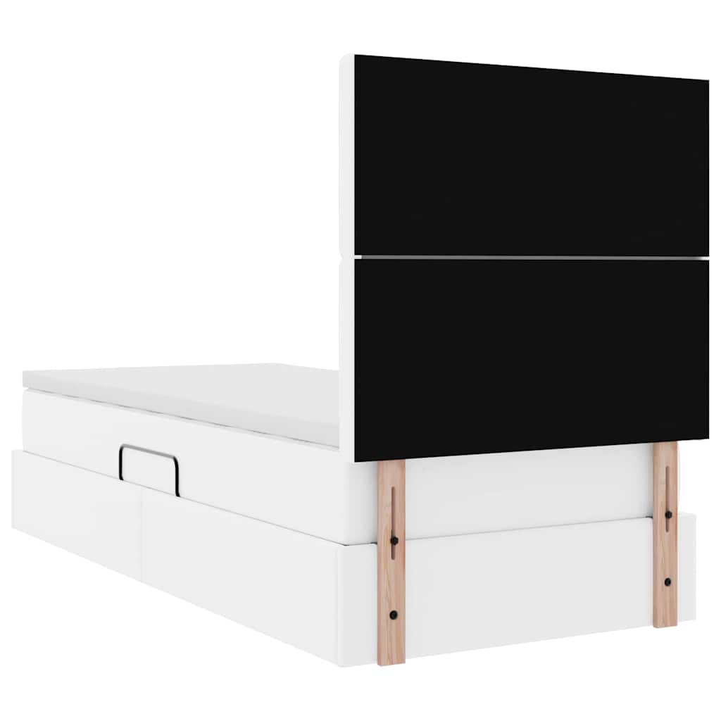 Lit de Rangement Blanc pur 100 x 200 cm Cuir synthétique - XIOS