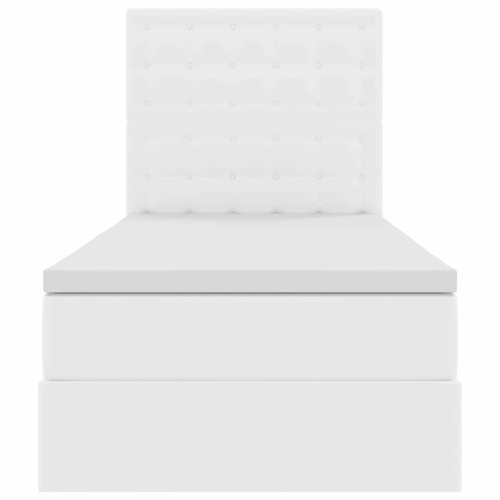 Lit de Rangement Blanc pur 100 x 200 cm Cuir synthétique - XIOS