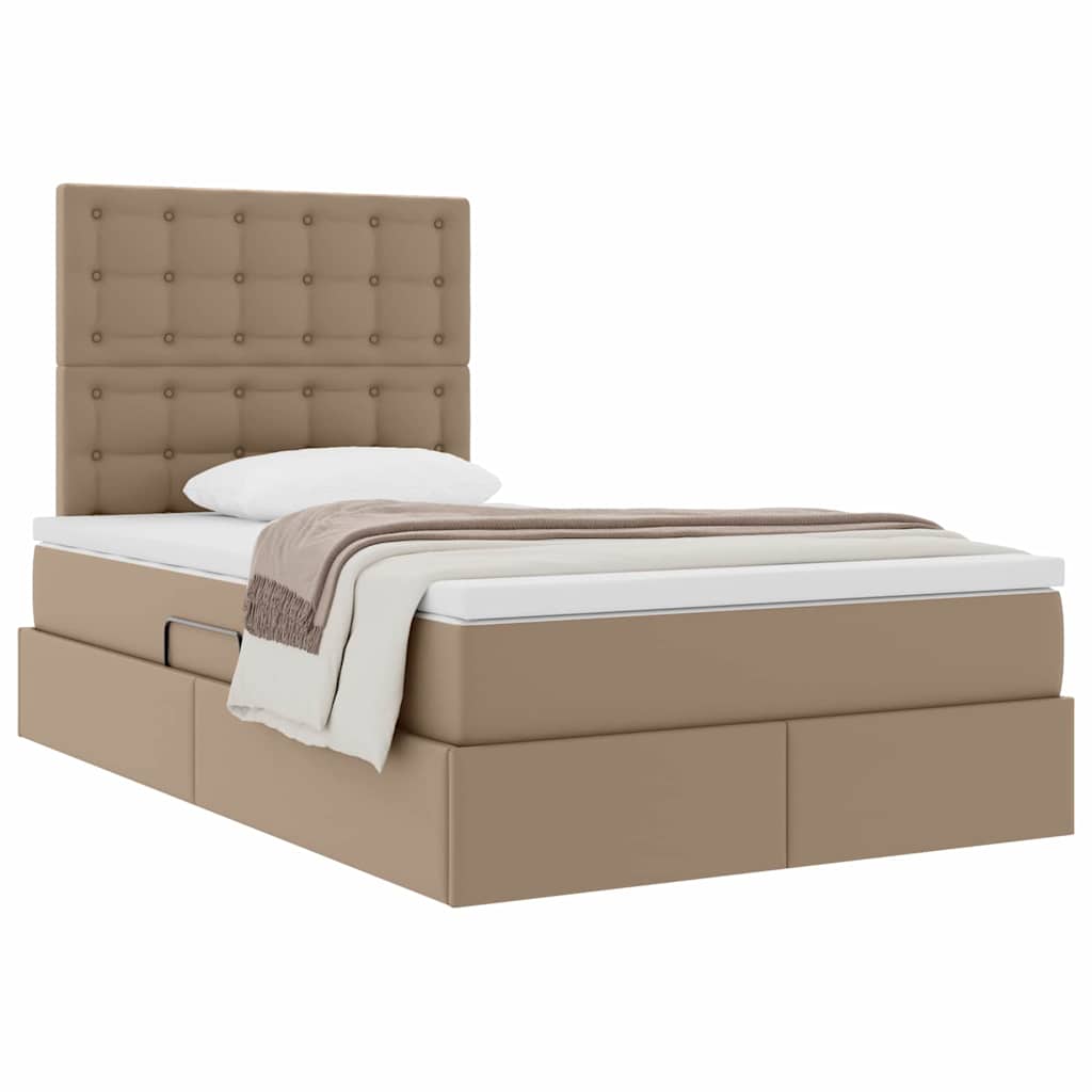Lit de Rangement Cappuccino 120 x 200 cm Cuir synthétique