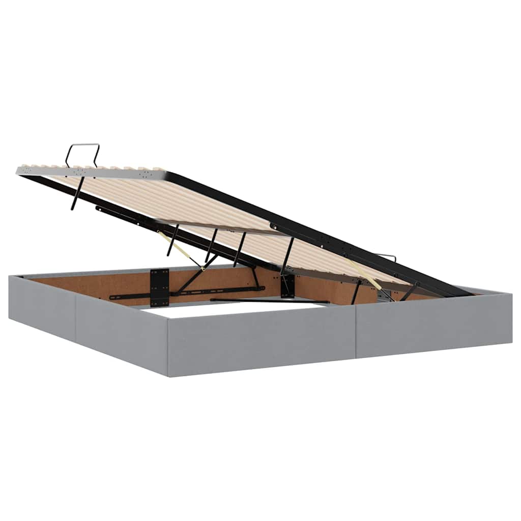 Lit de Rangement Gris clair 160 x 200 cm Cuir synthétique - XIOS