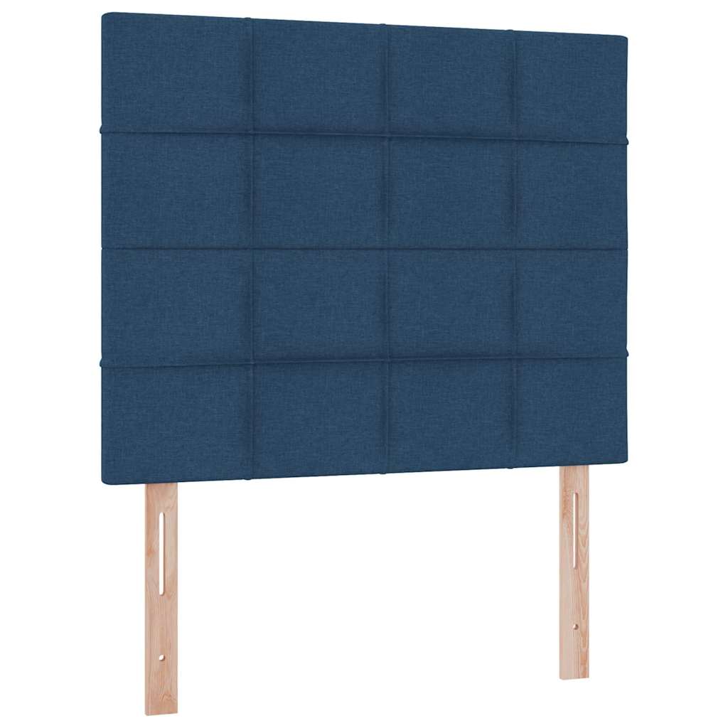 Lit avec rangement et matelas Bleu 120 x 200 cm Polyester - XIOS