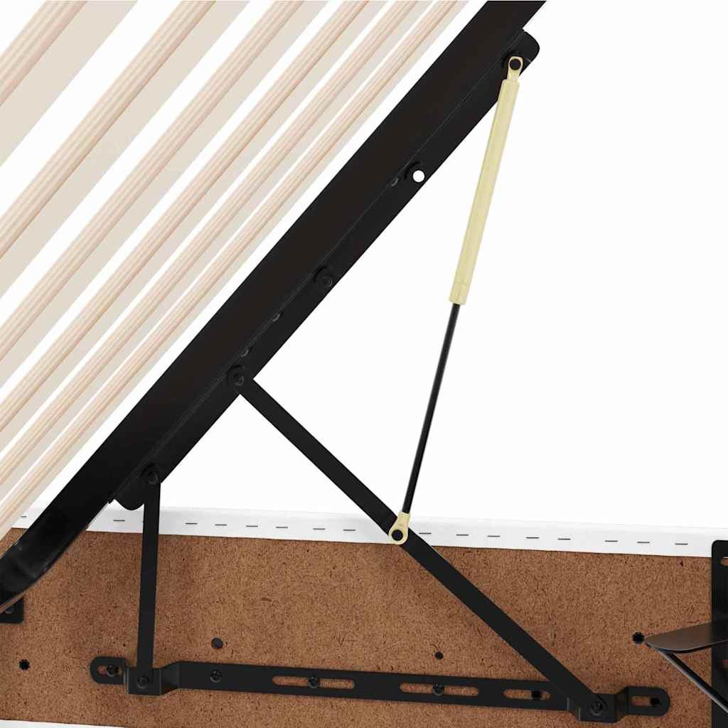 Lit avec rangement et matelas Blanc pur 200 x 200 cm - XIOS