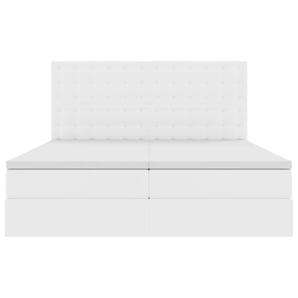 Lit avec rangement et matelas Blanc pur 200 x 200 cm - XIOS