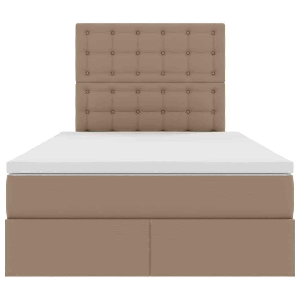 Lit avec rangement et LED avec matelas Cappuccino 120 x 190 cm - XIOS