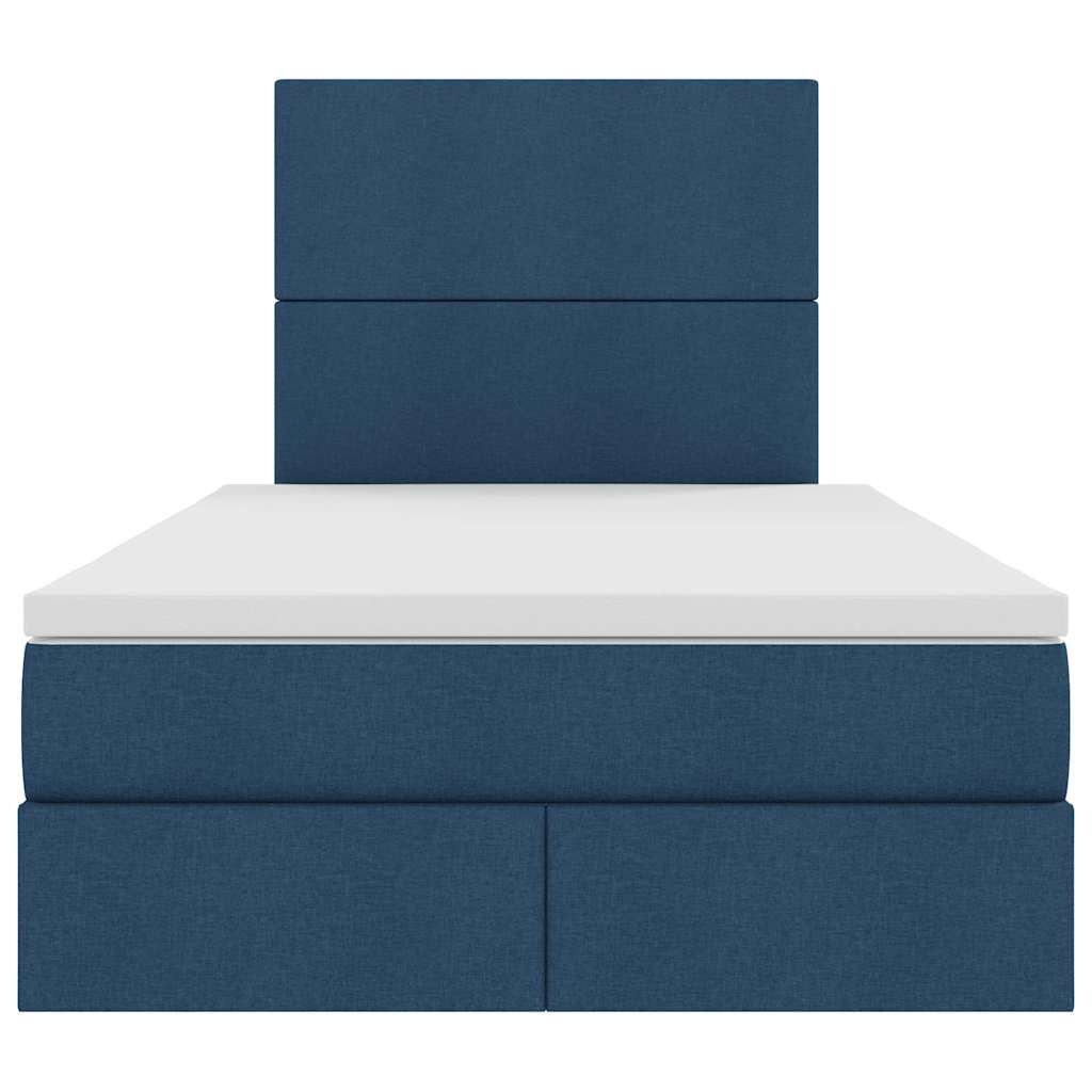 Lit avec rangement et LED avec LED Bleu 120 x 200 cm Polyester - XIOS