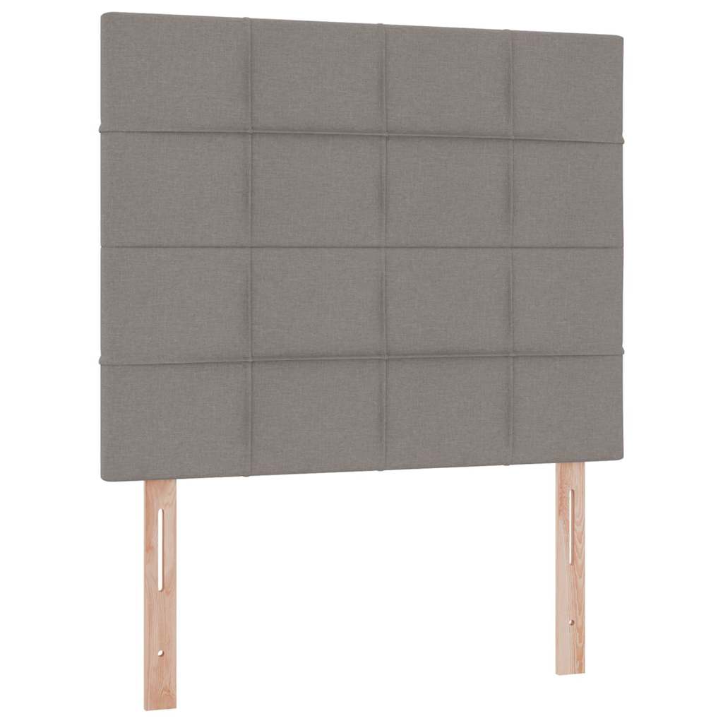 Lit avec rangement et LED Taupe 120 x 190 cm Polyester - XIOS