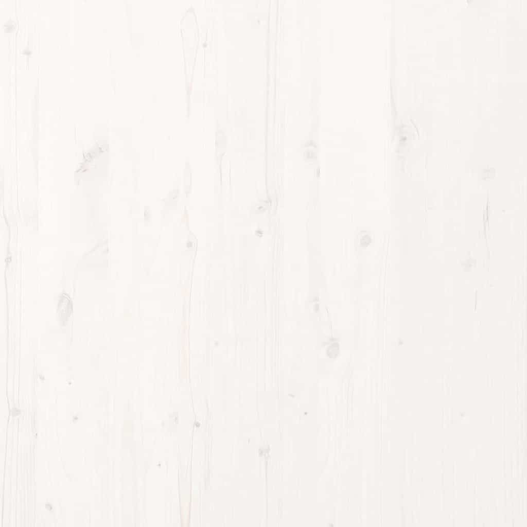 Cadre de lit surélevé Blanc 200 x 220 cm Bois de pin massif - XIOS